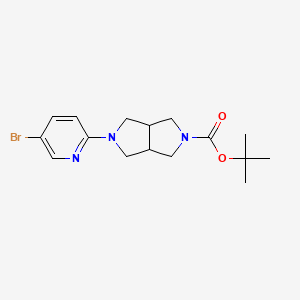molecular formula C16H22BrN3O2 B8494922 Tert-butyl 5-(5-bromopyridin-2-yl)-octahydropyrrolo[3,4-c]pyrrole-2-carboxylate 