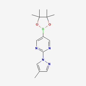 2-(4-Methyl-1H-pyrazol-1-yl)pyrimidine-5-boronic acid pinacol ester
