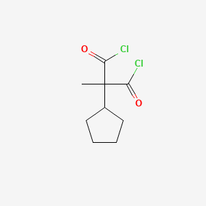 2-Cyclopentyl-2-methylmalonyl chloride