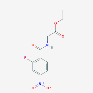 ethyl N-(2-fluoro-4-nitrobenzoyl)glycinate