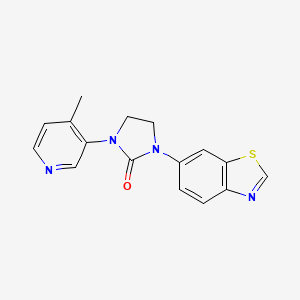 1-Benzothiazol-6-yl-3-(4-methyl-pyridin-3-yl)-imidazolidin-2-one
