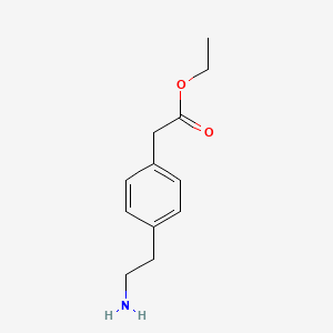 molecular formula C12H17NO2 B8495168 Ethyl 4-(2-aminoethyl)-phenylacetate CAS No. 62910-65-0