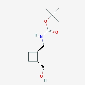 molecular formula C11H21NO3 B8495176 Trans-(2-Hydroxymethyl-cyclobutylmethyl)-carbamic acid tert-butyl ester CAS No. 946598-58-9
