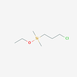 molecular formula C7H17ClOSi B084952 (3-氯丙基)乙氧基二甲基硅烷 CAS No. 13508-63-9