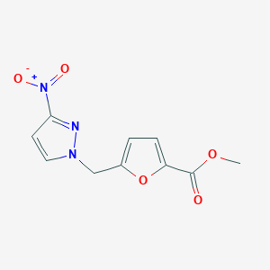 5-(3-Nitro-pyrazol-1-ylmethyl)-furan-2-carboxylic acid methyl ester