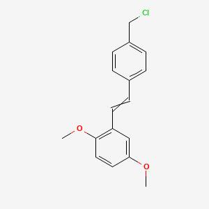 2-{2-[4-(Chloromethyl)phenyl]ethenyl}-1,4-dimethoxybenzene