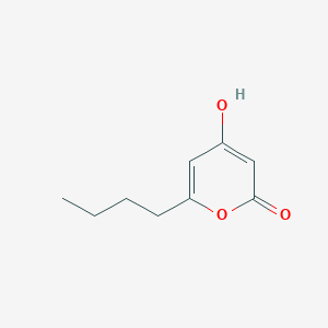 molecular formula C9H12O3 B8495558 4-Hydroxy-6-butyl-2-pyrone 