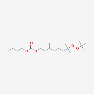 molecular formula C19H38O5 B8495634 Butyl 7-(tert-butylperoxy)-3,7-dimethyloctyl carbonate CAS No. 62299-44-9