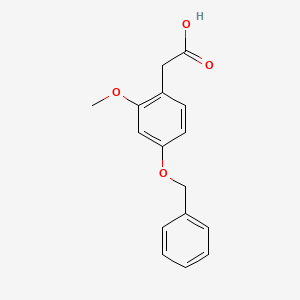 molecular formula C16H16O4 B8495637 4-Benzyloxy-2-methoxyphenylacetic acid 