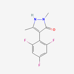 1,3-Dimethyl-4-(2,4,6-trifluorophenyl)-1H-pyrazol-5-ol