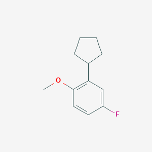 2-Cyclopentyl-4-fluoro-1-methoxybenzene