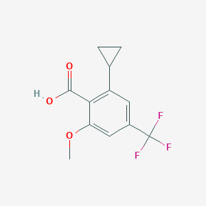 2-Cyclopropyl-6-methoxy-4-trifluoromethyl-benzoic acid