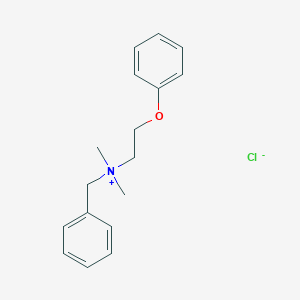 molecular formula C17H22ClNO B084958 N-Benzyl-N,N-dimethyl-2-phenoxyethan-1-aminium chloride CAS No. 13928-81-9