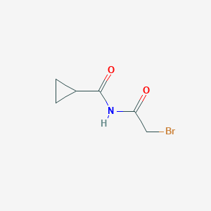 molecular formula C6H8BrNO2 B8495873 N-(2-bromoacetyl)cyclopropanecarboxamide 