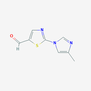 2-(4-methyl-1H-imidazol-1-yl)-1,3-thiazole-5-carbaldehyde
