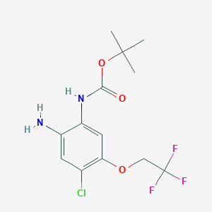 Carbamic acid,[2-amino-4-chloro-5-(2,2,2-trifluoroethoxy)phenyl]-,1,1-dimethylethyl ester