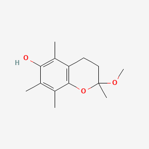 2H-1-Benzopyran-6-ol, 3,4-dihydro-2-methoxy-2,5,7,8-tetramethyl-