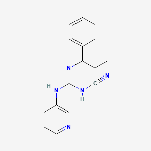 Guanidine, N-cyano-N'-(1-phenylpropyl)-N''-3-pyridinyl-