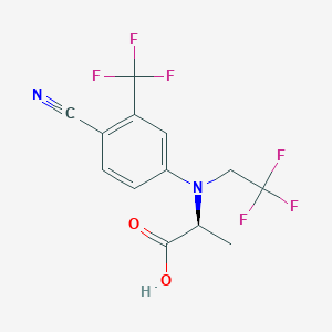 N-[4-Cyano-3-(trifluoromethyl)phenyl]-N-(2,2,2-trifluoroethyl)-L-alanine