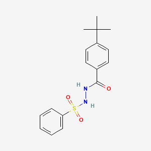 4-(1,1-Dimethylethyl)-benzoic acid, 2-(phenylsulfonyl)hydrazide