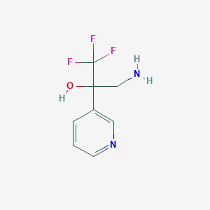 3-Amino-1,1,1-trifluoro-2-(pyridin-3-yl)propan-2-ol