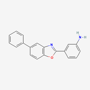 molecular formula C19H14N2O B8496798 2-(3-Aminophenyl)-5-phenylbenzoxazole 