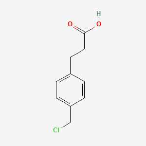 molecular formula C10H11ClO2 B8496877 3-[4-(chloromethyl)phenyl]propanoic acid 