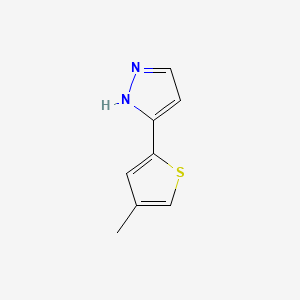 molecular formula C8H8N2S B8496972 3-(4-methyl-2-thienyl)-1H-pyrazole 