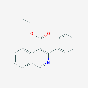 molecular formula C18H15NO2 B008497 Ethyl 3-phenylisoquinoline-4-carboxylate CAS No. 109802-64-4