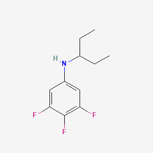 molecular formula C11H14F3N B8497030 N-(1-ethylpropyl)-3,4,5-trifluoroaniline 