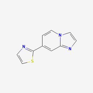 molecular formula C10H7N3S B8497138 7-Thiazol-2-yl-imidazo[1,2-a]pyridine 
