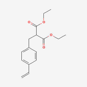 molecular formula C16H20O4 B8497237 Diethyl [(4-ethenylphenyl)methyl]propanedioate CAS No. 53413-52-8