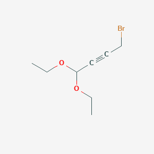 molecular formula C8H13BrO2 B8497245 4-Bromo-1,1-diethoxybut-2-yne 