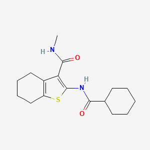 2-(cyclohexanecarboxamido)-N-methyl-4,5,6,7-tetrahydrobenzo[b]thiophene-3-carboxamide