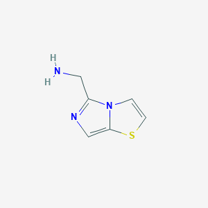 molecular formula C6H7N3S B8497264 5-Aminomethylimidazo[5,1-b]thiazole 