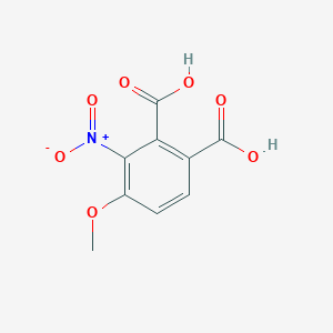 molecular formula C9H7NO7 B8497273 4-methoxy-3-nitrophthalic acid 