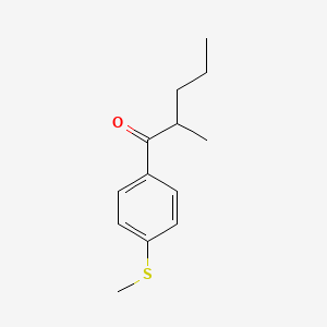 2-Methyl-1-(4-(methylthio)phenyl)pentan-1-one