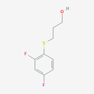 3-(2,4-Difluorophenyl)sulfanylpropan-1-ol
