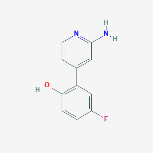 2-(2-Aminopyridin-4-yl)-4-fluorophenol