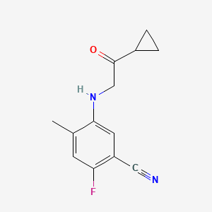 5-(2-Cyclopropyl-2-oxoethylamino)-2-fluoro-4-methylbenzonitrile