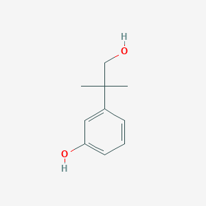 molecular formula C10H14O2 B8497432 3-(2-Hydroxy-1,1-dimethylethyl)phenol 