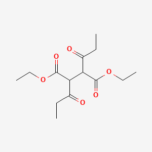 molecular formula C14H22O6 B8497611 Diethyl 2,3-dipropanoylbutanedioate CAS No. 55959-70-1
