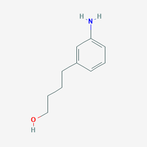 molecular formula C10H15NO B8497649 4-(3-Aminophenyl)butan-1-ol 