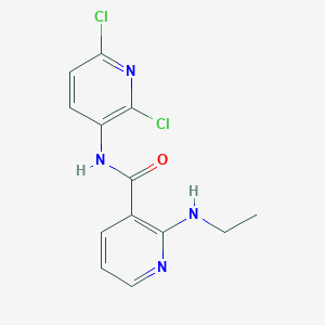 molecular formula C13H12Cl2N4O B8497709 N-(2,6-Dichloro-3-pyridinyl)-2-ethylamino-3-pyridinecarboxamide CAS No. 189393-12-2