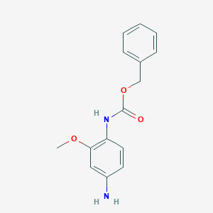 molecular formula C15H16N2O3 B8497736 benzyl N-(4-amino-2-methoxyphenyl)carbamate 