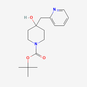 molecular formula C16H24N2O3 B8497741 tert-butyl 4-hydroxy-4-[(pyridin-2-yl)methyl]piperidine-1-carboxylate 