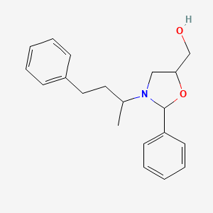[2-Phenyl-3-(4-phenylbutan-2-yl)-1,3-oxazolidin-5-yl]methanol