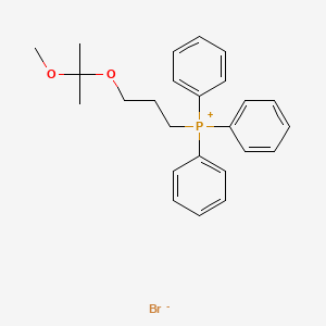 Phosphonium, [3-(1-methoxy-1-methylethoxy)propyl]triphenyl-, bromide