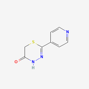 2-(Pyridin-4-yl)-4H-1,3,4-thiadiazin-5(6H)-one