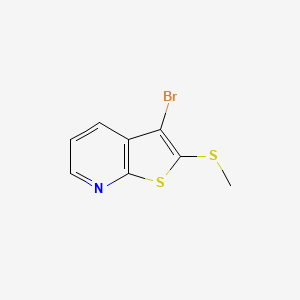 3-Bromo-2-(methylsulphanyl)thieno[2,3-b]pyridine